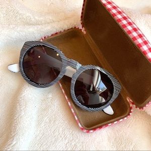 Oversized Striped Sunglasses